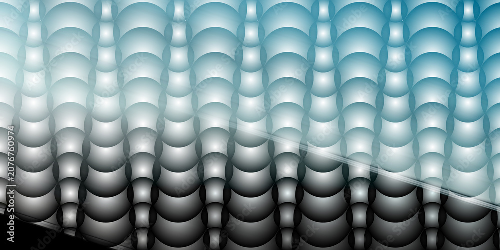 Obraz premium Abstract 3d silver and blue sphere pattern background