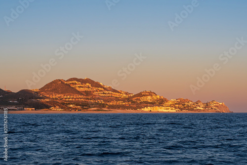 resorts of cabo san lucas mexico along pacific coast at southernmost tip of baja california peninsula