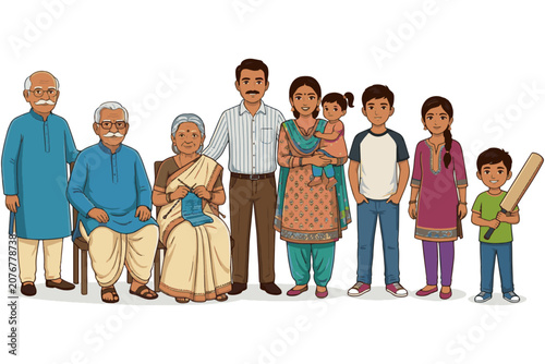 Indian Lifestyle Character Pack with Traditional Costumes