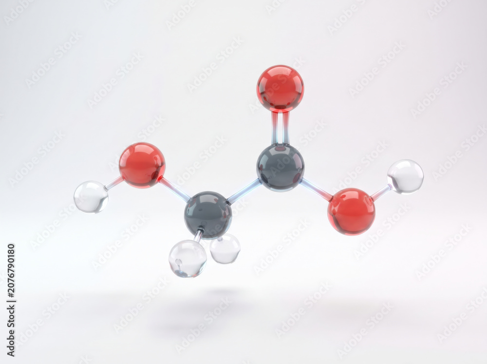 Fototapeta premium 3d molecular structure of methane gas illustration