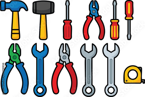 set of various tools