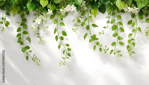 Natural Plant Arrangement Representing Growth and Purity

