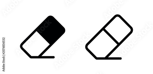 Bild auf Leinwand Eraser icon set