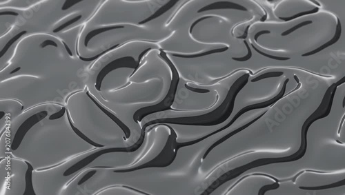Platinous Fluid Channels with Smooth Intertwining Ridge Texture
