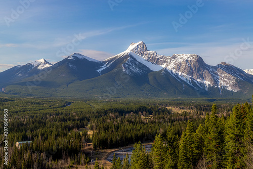 Summer Sky Over A Kananaskis Mountain Valley