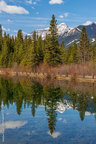 Mountain Lake Reflections In Kananaskis