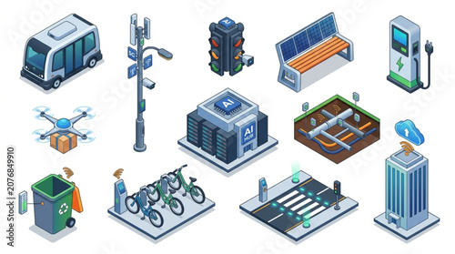 Smart City Infrastructure with AI Data Network and Digital Urban Planning Technology for Future Connectivity