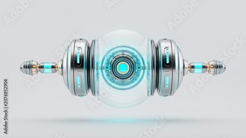 Industrial automation robot technology concept