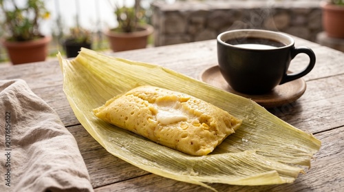 Classic Ecuadorian Humita Steamed Corn Cake