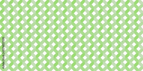 Quadro su tela Seamless fresh lime green geometric hexagon lattice grid matrix, splendid for cheerful summer picnic blanket print templates