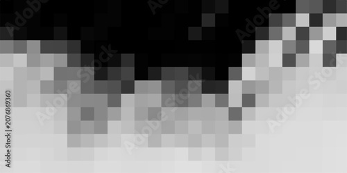 Pixelated Gradient Transition From Black To White With Soft Edges And Subtle Texture abstract background