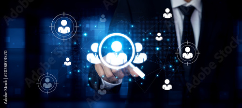 Canvastavla Concept of global talent acquisition and human resources
