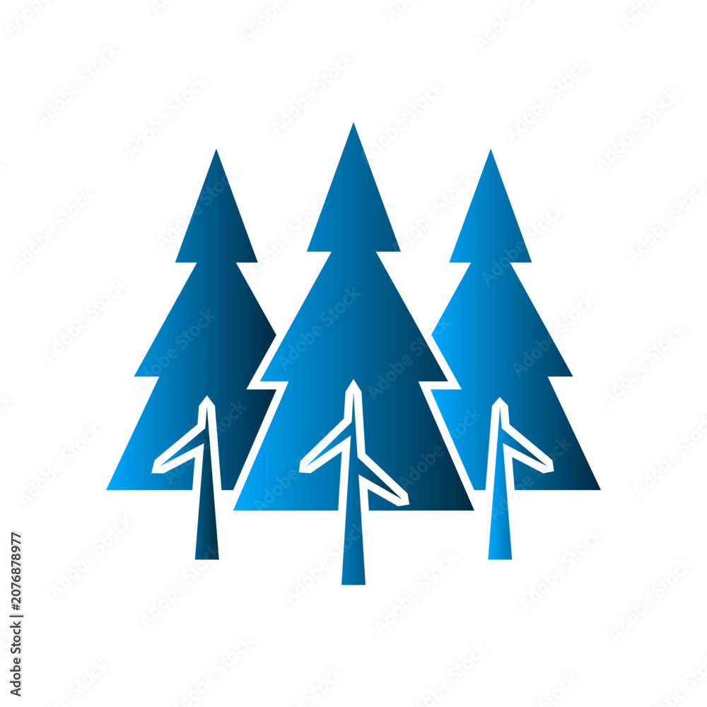 Obraz premium Tree icon design template