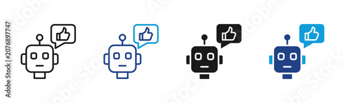 Quadro su tela Recommendation Engine Web icon with multiple style collection