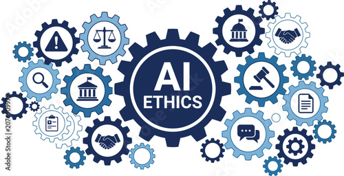 Photography AI ethics governance framework concept with artificial intelligence compliance a