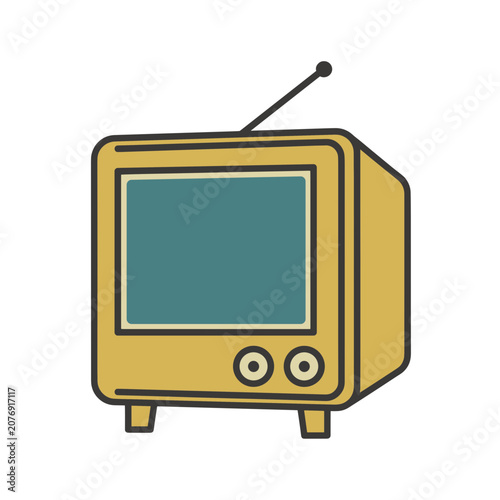 Retro television vector illustration