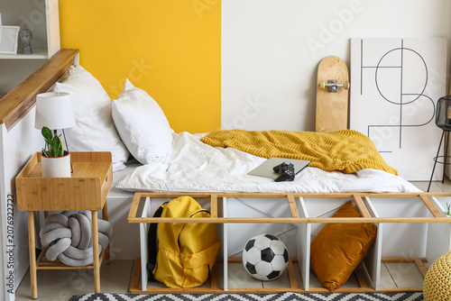Interior of teenagers room ...