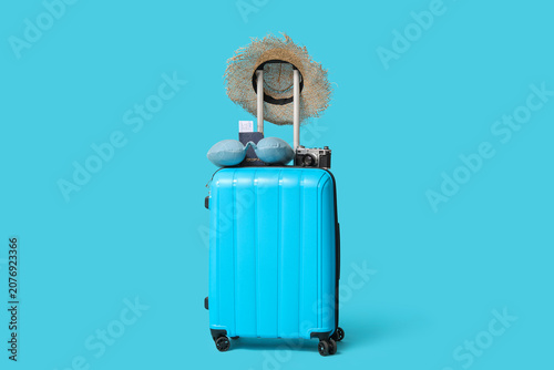 Suitcase with travelling be...