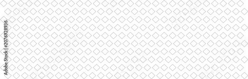 Foto Seamless pattern of grey diamond outlines arranged in a precise grid on a white