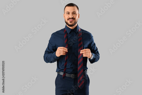 Young businessman with tie ...