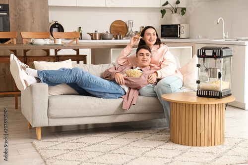 Cute couple with modern pop...