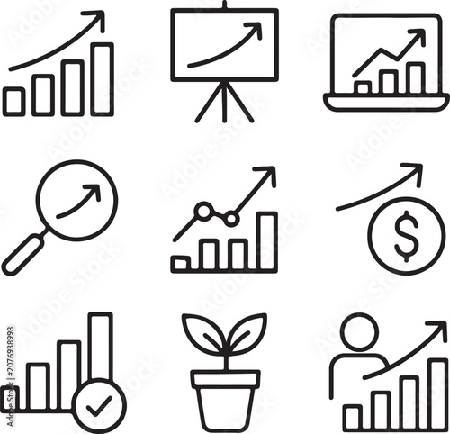 set of icons for web
business and finance icons set
business icon set