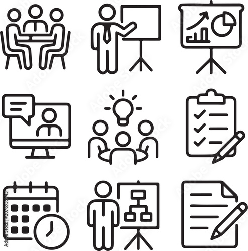 set of icons for web
business and finance icons set
business icon set