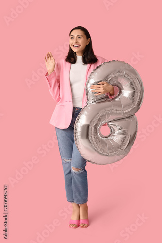 Beautiful young woman with ...
