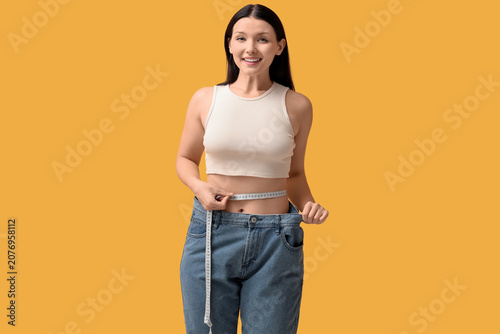 Beautiful young happy woman...