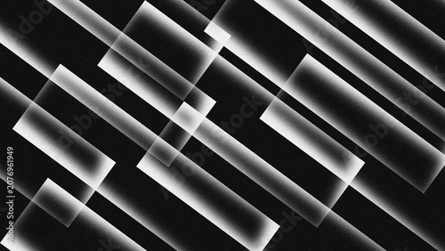 Принти на полотні Abstract dynamic diagonal rectangle pattern with grain texture