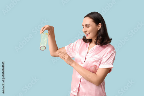 Beautiful young woman with ...