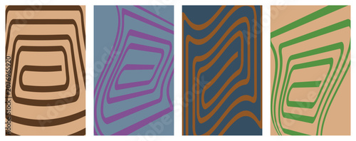 set of colorful vector backgrounds