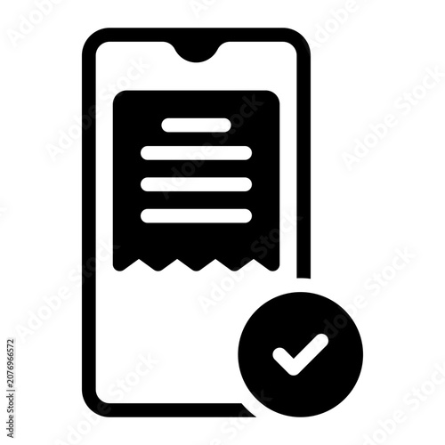 receipt glyph icon