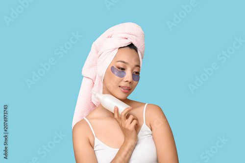 Young Asian woman with unde...