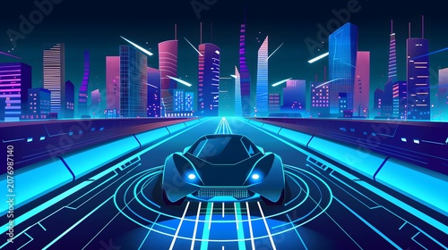 car with future techonology 
