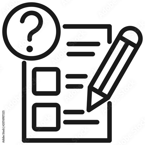 Illustration elements of Quiz