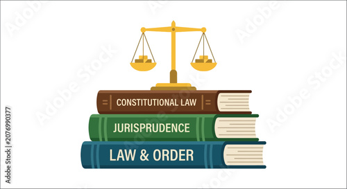 Photos Scales of justice with law books a vector illustration on a white background leg