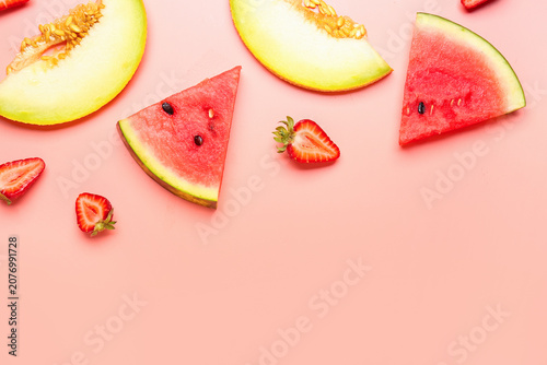 Pieces of fresh watermelon ...