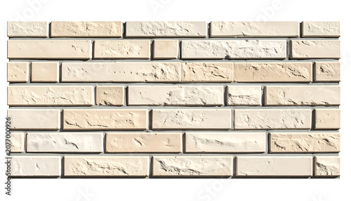 Beige Brick Wall Texture With Horizontal Rows And Subtle Shadows Exterior