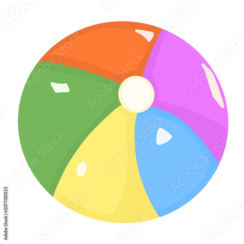 Playfull beach ball for summer fun and outdoor games