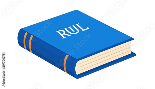 Blue Hardcover Book With Gold Edged Pages Lying On White Surface In Quiet