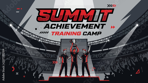Summit Achievement Training Camp Victory Celebration in Stadium