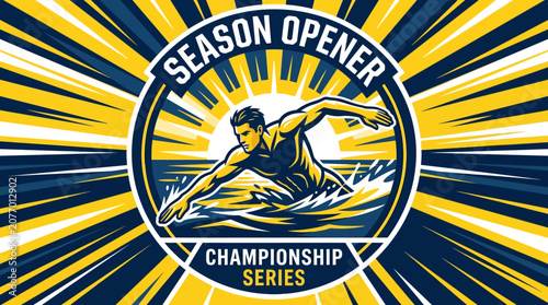 Season Opener Championship Series Swimmer Graphics