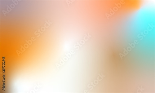 Blurred gradient background with orange peach and teal hues