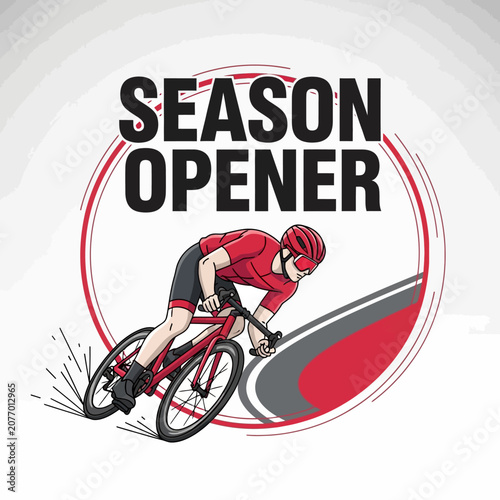 Season Opener Cyclist Action Dynamic Performance Sport