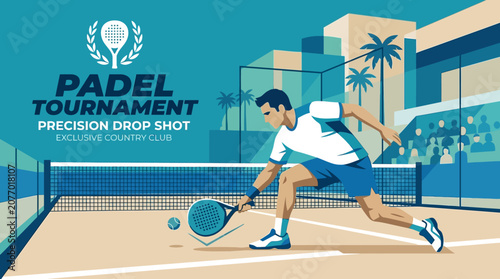 Padel Tournament Precision Drop Shot Exclusive Country Club Championship