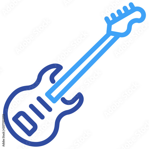 Fotografie Illustration elements of Guitar