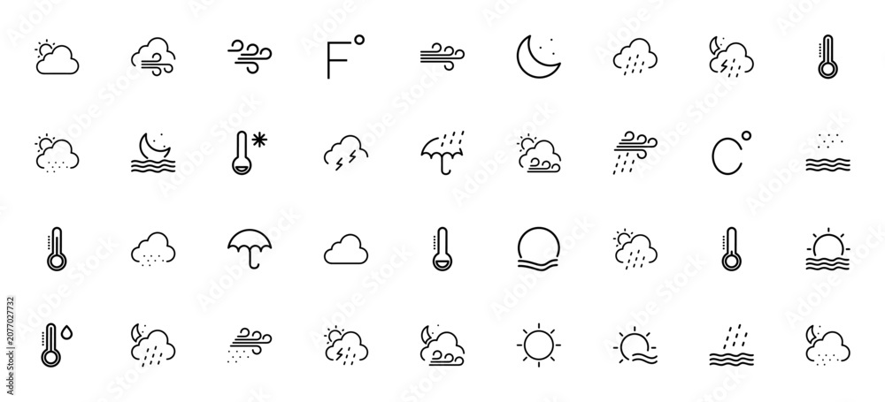 Foto Weather icon set