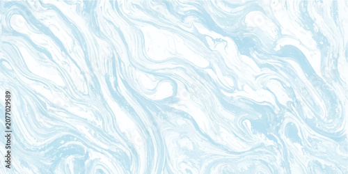 Abstract swirling paint texture in light blue and white with abstract background artistic creative backdrop wallpaper marbling decorative minimalist contemporary composition