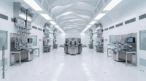 High Tech Sterile White Cleanroom Manufacturing Facility 